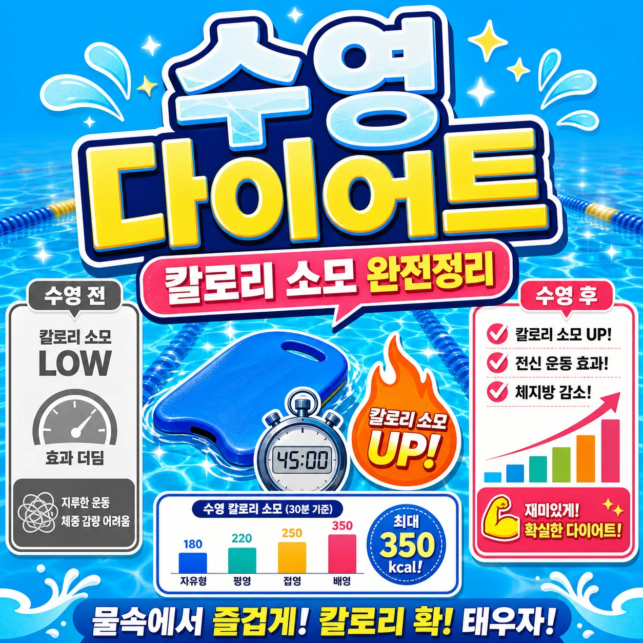 수영 다이어트 효과와 칼로리 소모 총정리 썸네일
