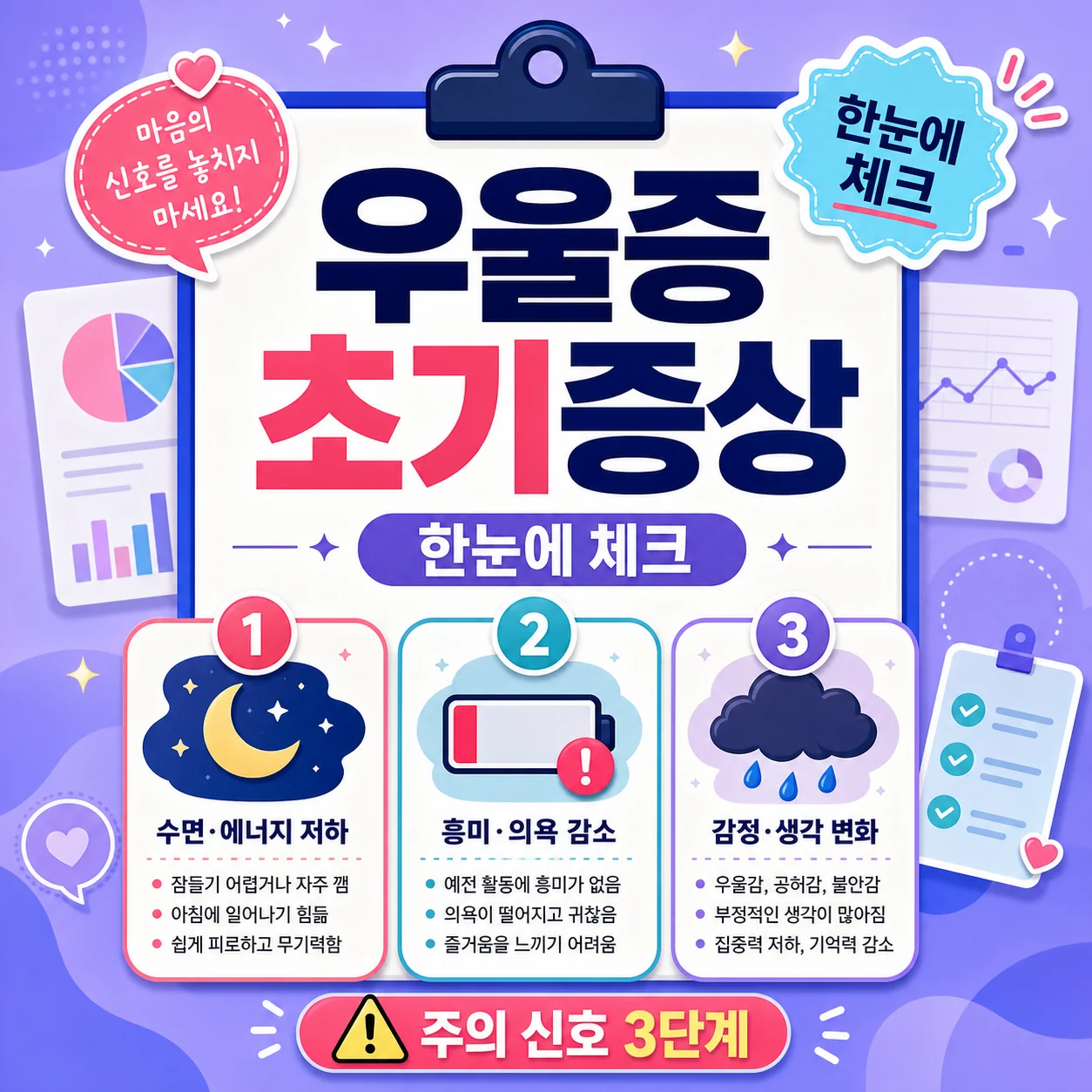 우울증 초기증상 한눈에 정리: 자주 나타나는 징후와 주의점 썸네일