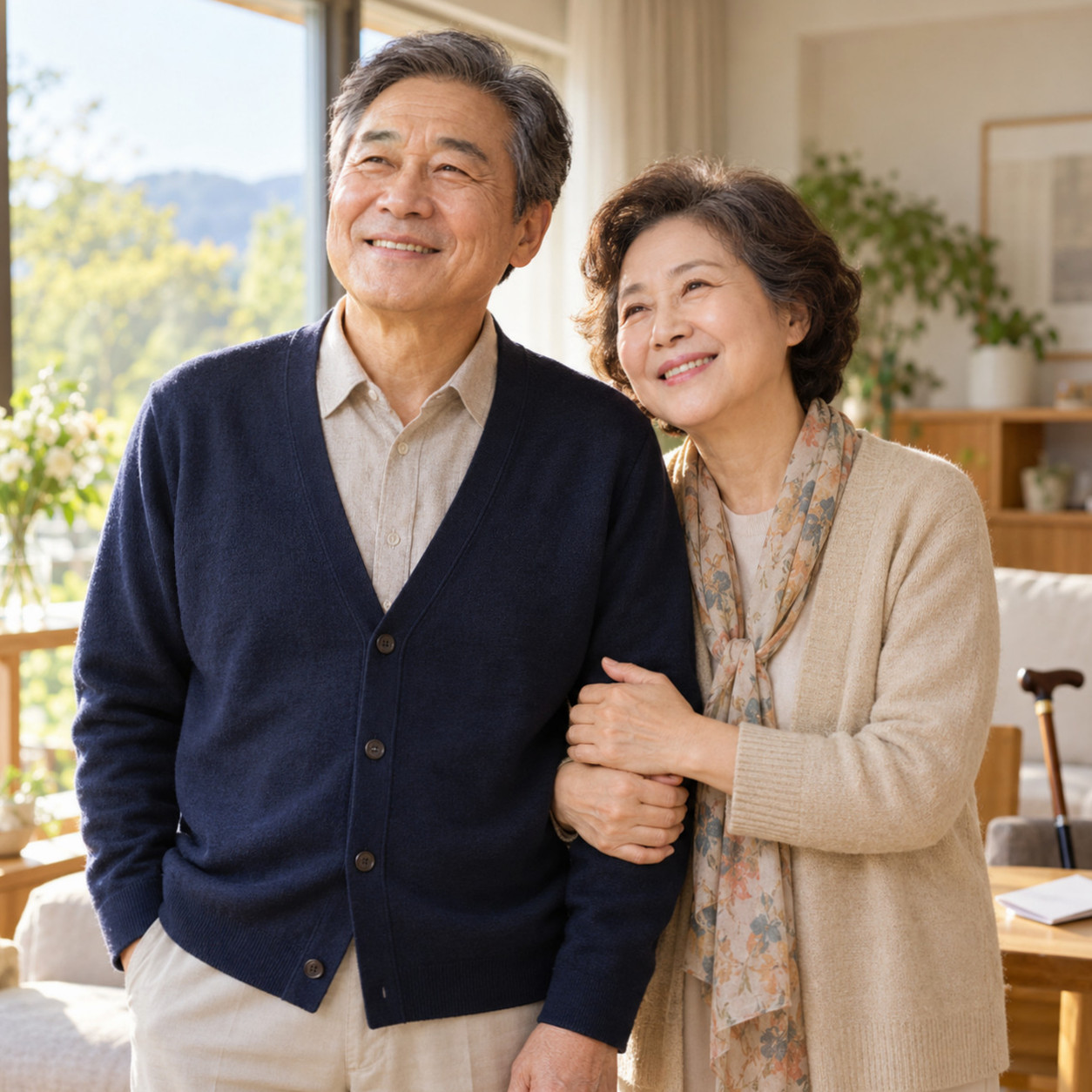 배우 강신일이 간암 투병과 수술을 이겨내고 아내 오수미와 37년을 함께해온 모습을 보여주는 사진