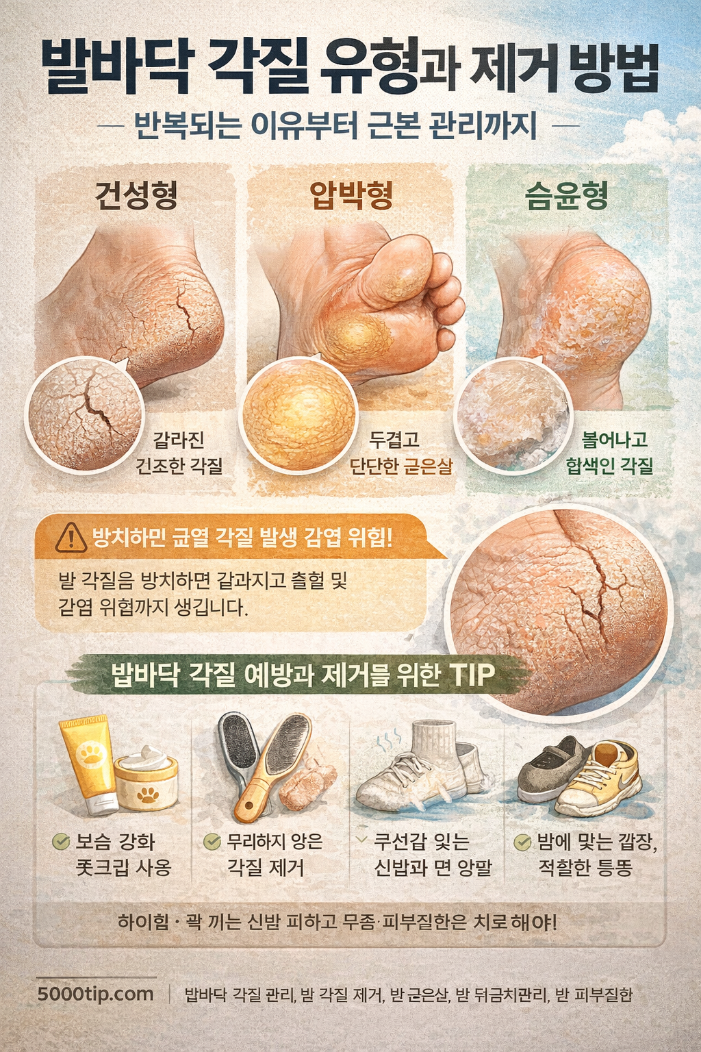Infographic: Types of Dead Skin Cells on Your Feet and How to Remove Them