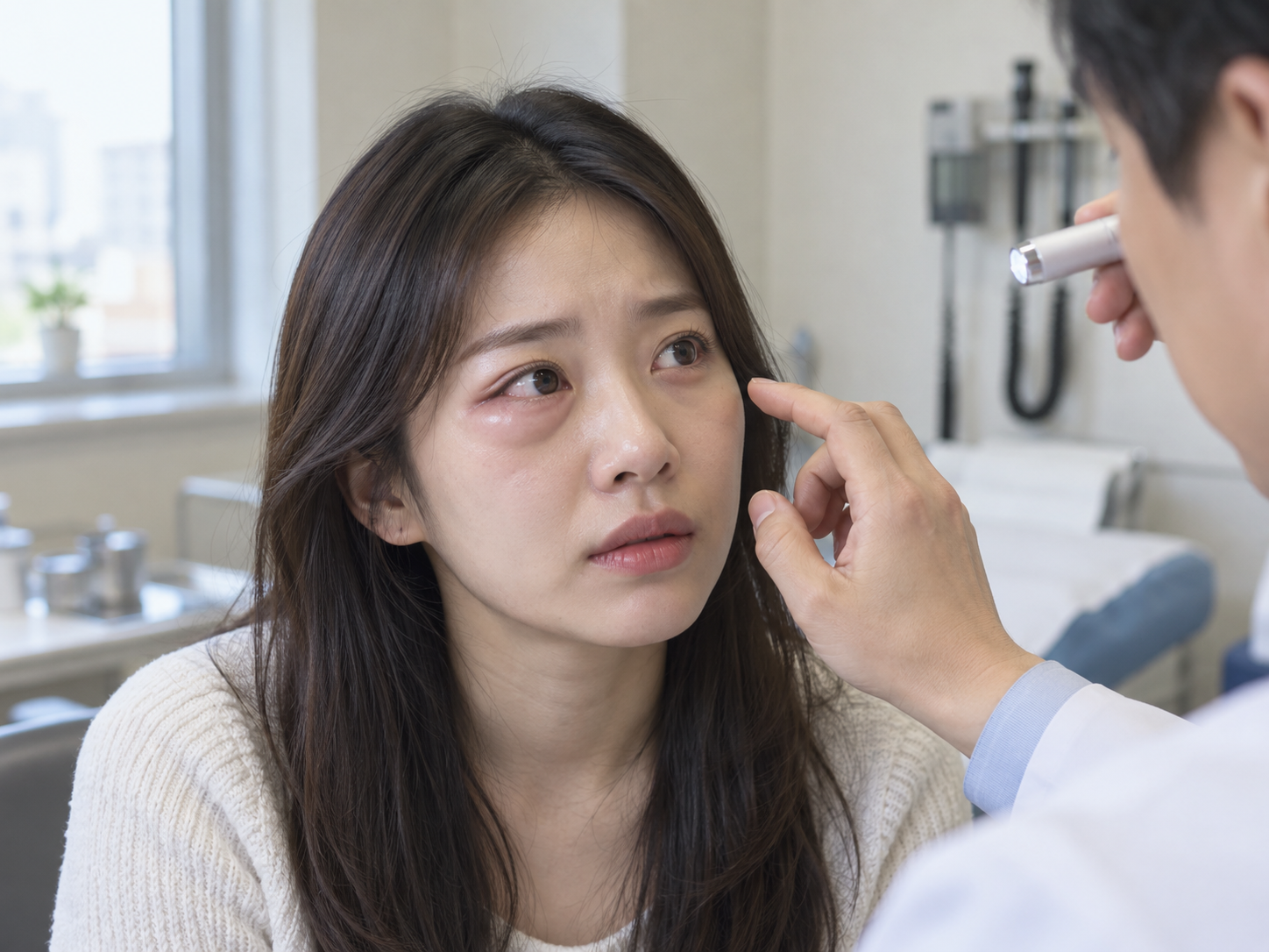 Eye and facial swelling are not representative symptoms of pancreatic cancer, and accompanying changes such as abdominal pain, jaundice, and weight loss are monitored.