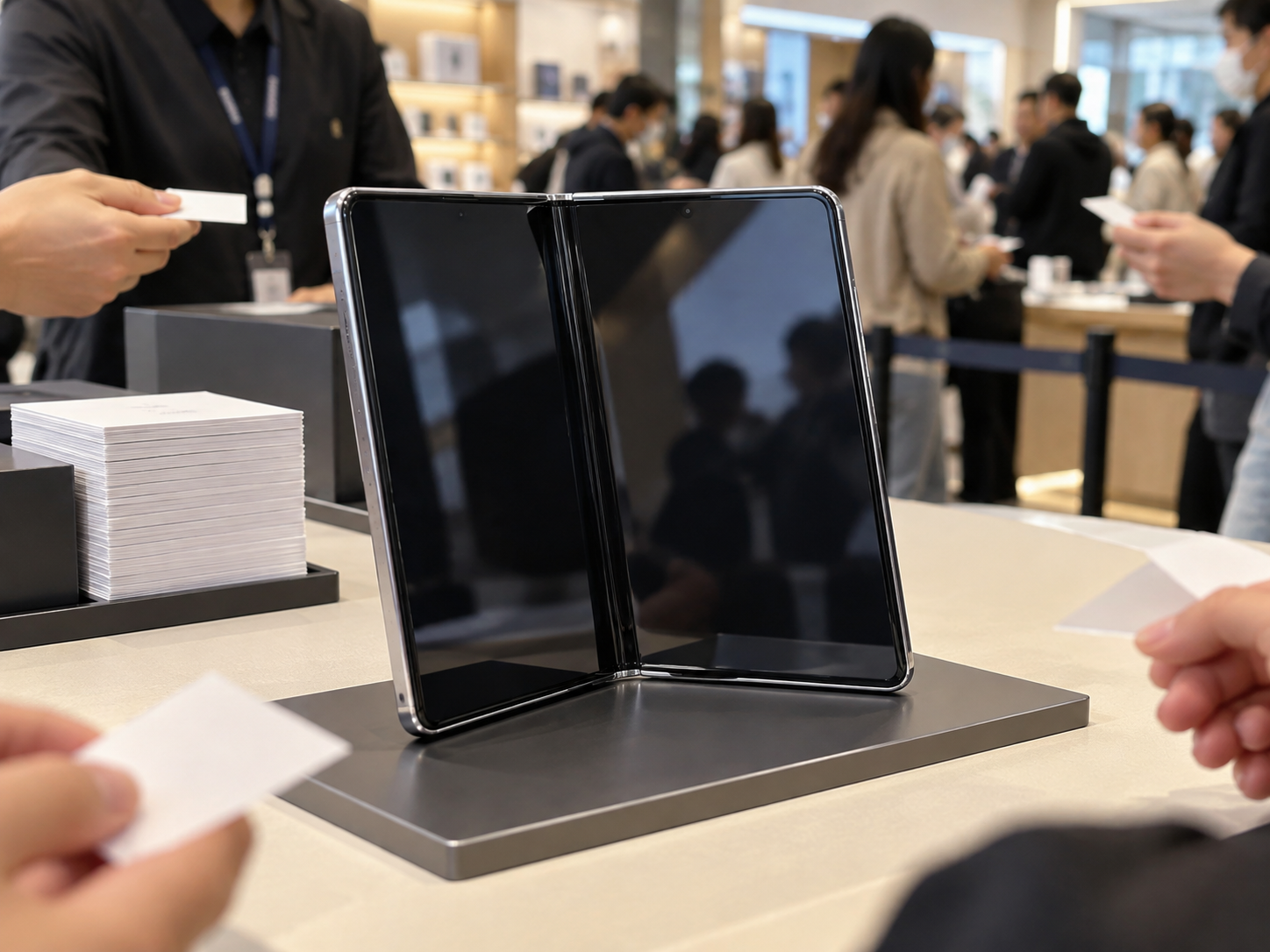 Gambar yang menunjukkan skala lebih dari 1,2 juta pemesanan awal iPhone Duo yang tercatat di toko utama Apple, JD.com.