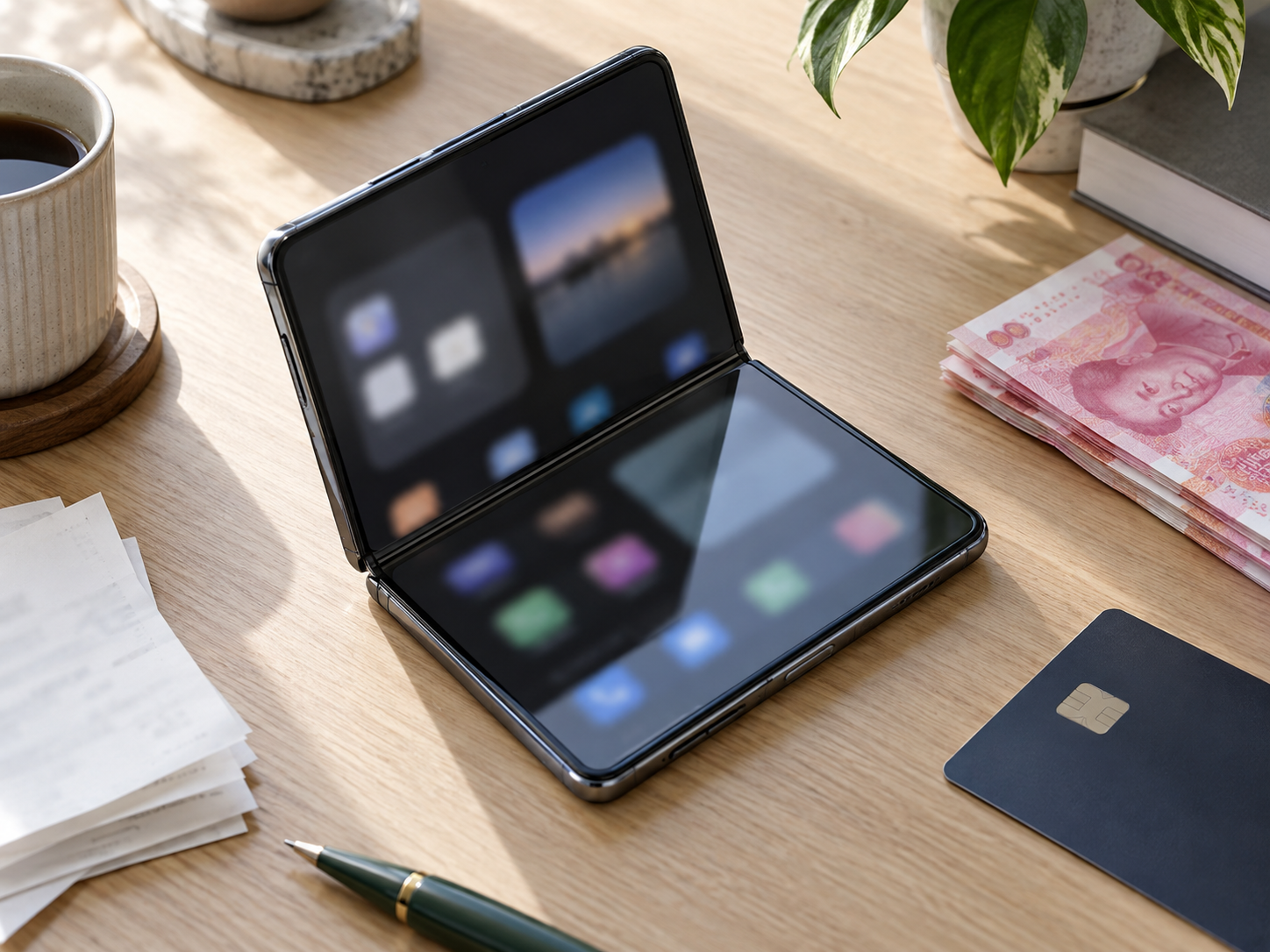 Gambar yang membandingkan biaya agen pembelian iPhone Duo dan harga jual hingga 90.000 yuan yang diposting di platform perdagangan barang bekas Tiongkok.