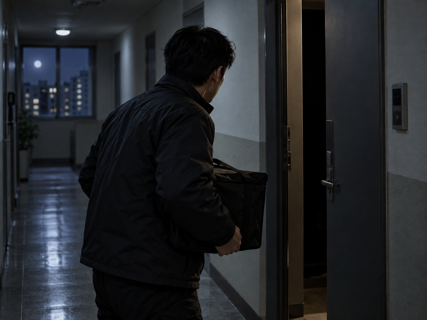 극한의 위험 속 본능적으로 반응하는 평범한 배달원의 모습, 훈련받지 않은 일반인의 공포감