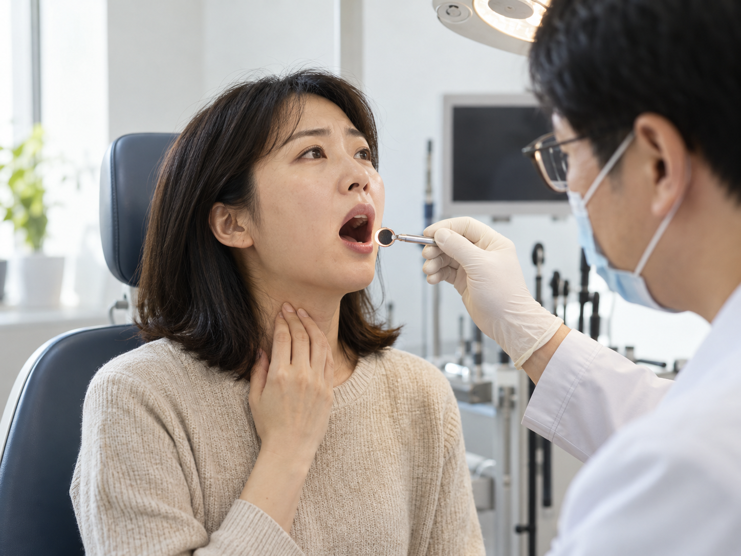코피와 코막힘, 입안 멍울과 궤양, 삼킴 통증과 쉰 목소리 등 두경부암 증상
