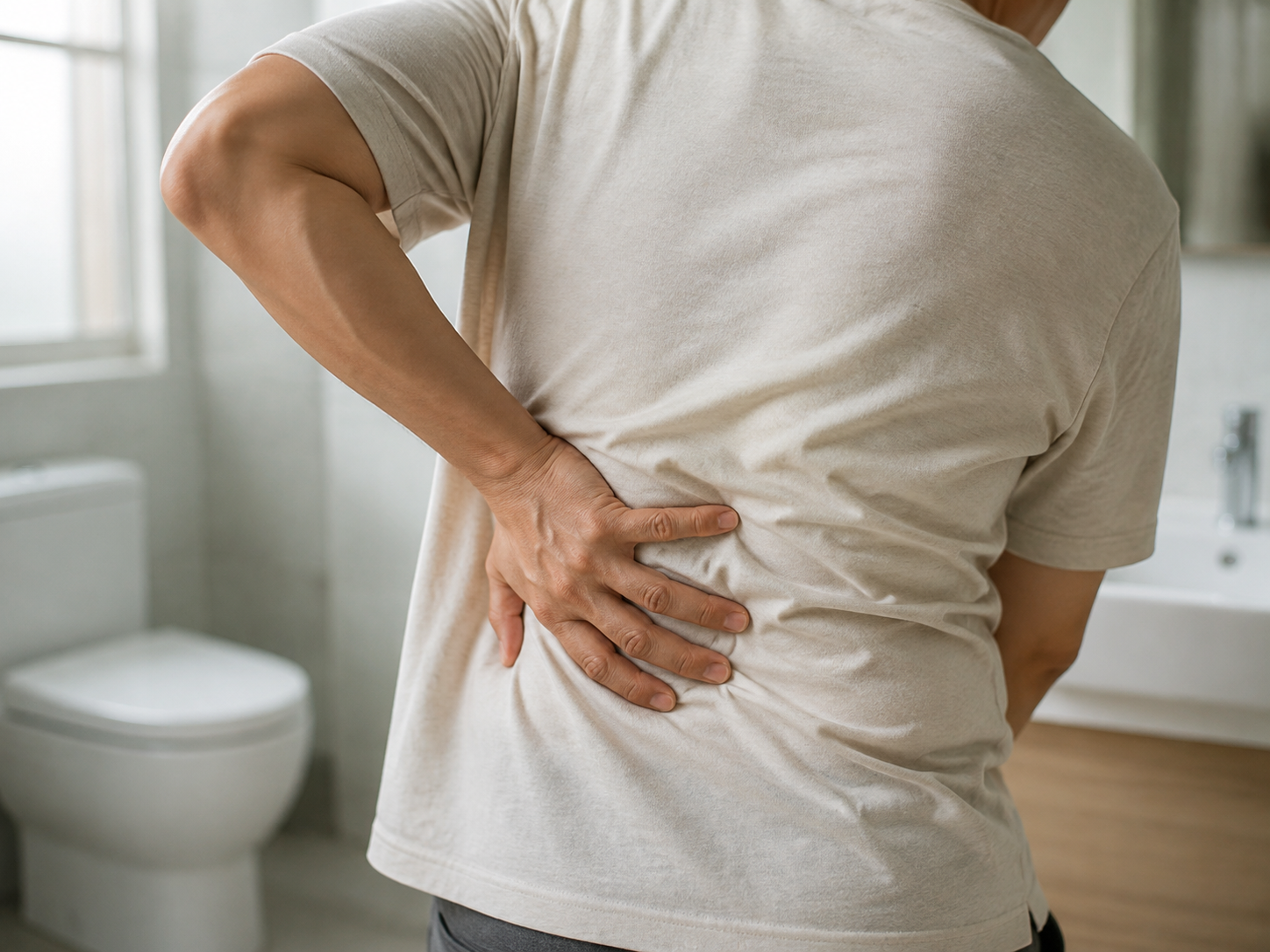 Signs of pancreatic abnormalities manifesting as pain extending from the epigastric region and upper abdomen to the back, brown urine, and grayish-white fatty stools