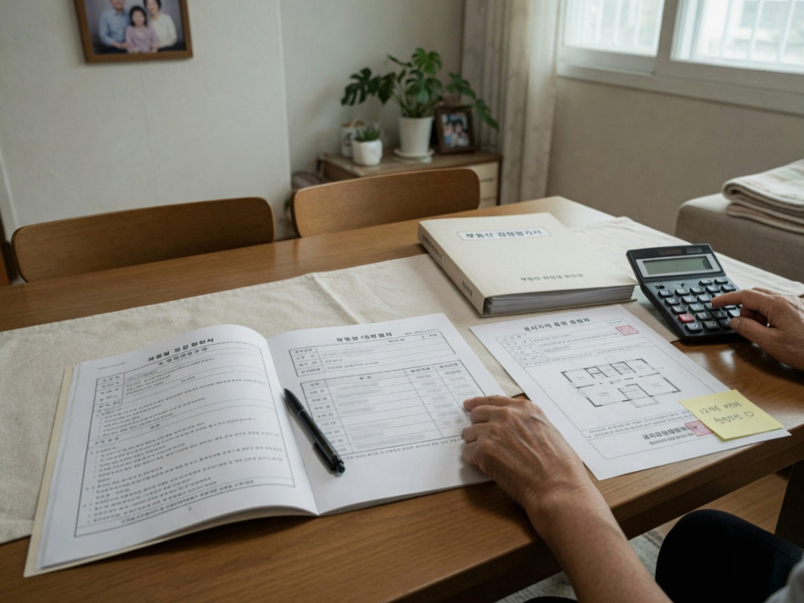 住房养老金资格要求概述图：至少一名配偶必须年满 55 岁或以上，具有韩国国籍，且夫妻双方的房产官方评估总价值不超过 12 亿韩元。