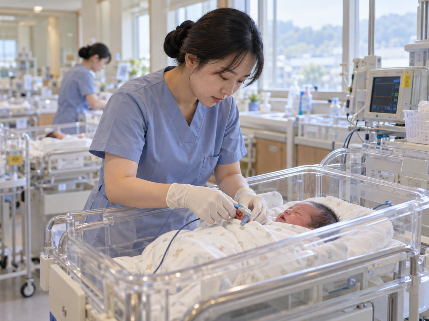 목포 산후조리원에서 생후 12일 신생아가 사망해 경찰이 출동한 모습을 보여주는 이미지
