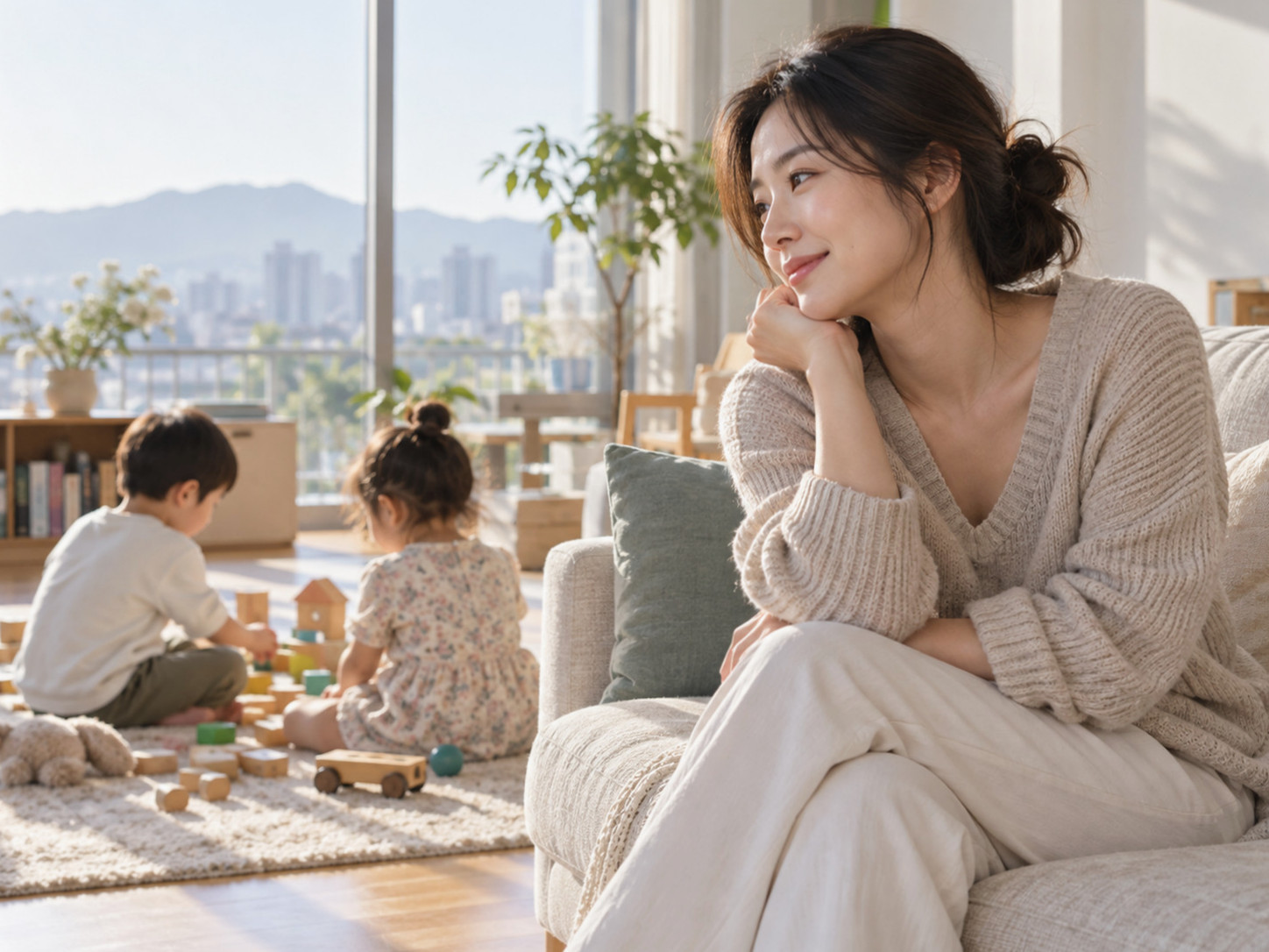 결혼식 사진 속 황정음과 두 아들 왕식이, 강식이가 함께 있는 모습