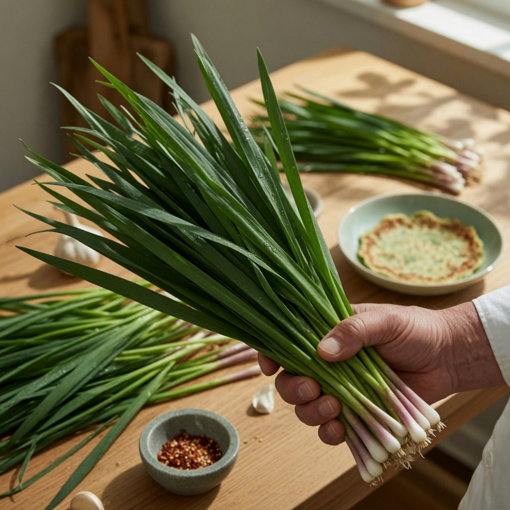 Examining the veracity of the theory regarding virility through images symbolizing chive dishes and vascular health.