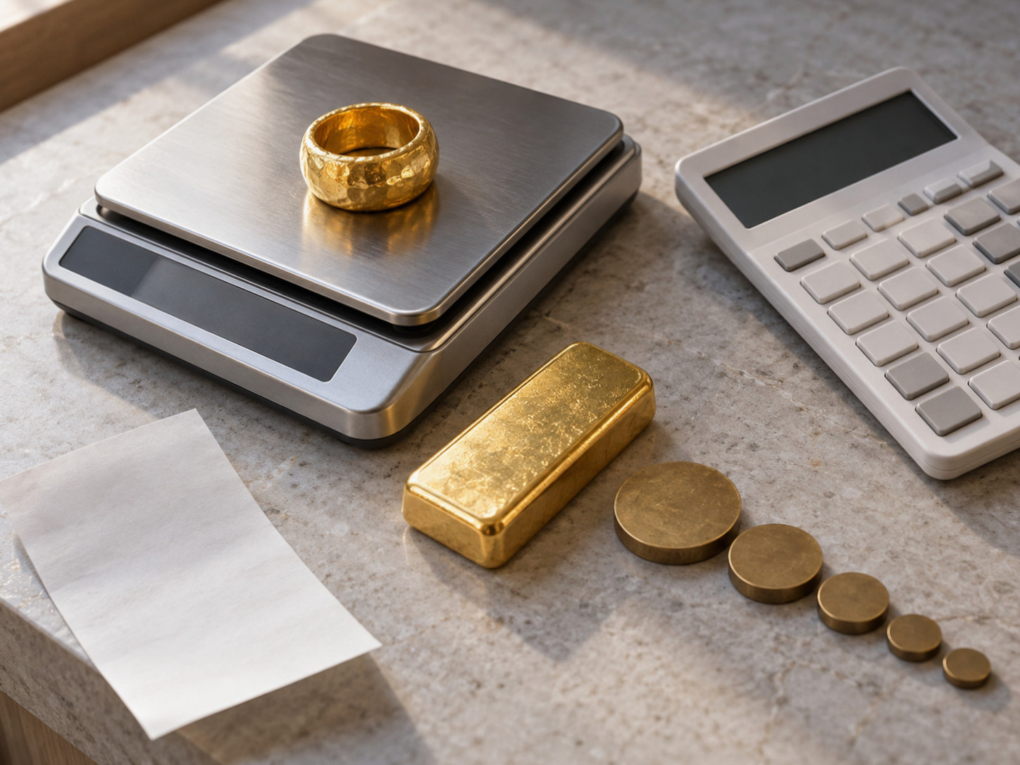 An image capturing an investor worried about losses after purchasing one don of pure gold for around 1 million won.