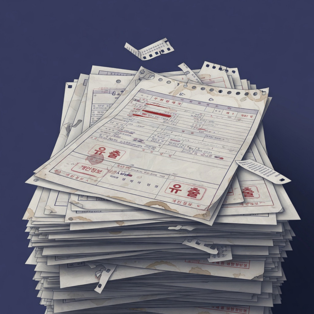 Information image summarizing the circumstances, verification methods, and compensation procedures regarding the Shinhan Bank personal information leak incident.