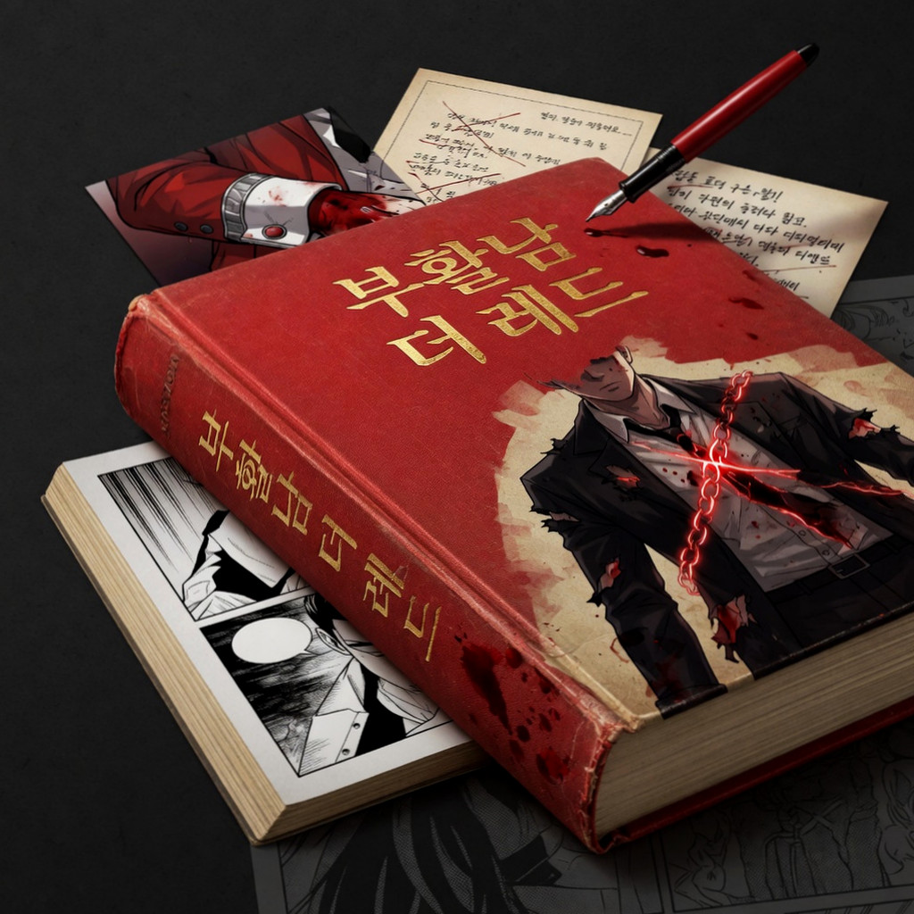 Representative image containing the movie poster for 'Resurrection Man: The Red', cast information, and a comparison with the original webtoon.