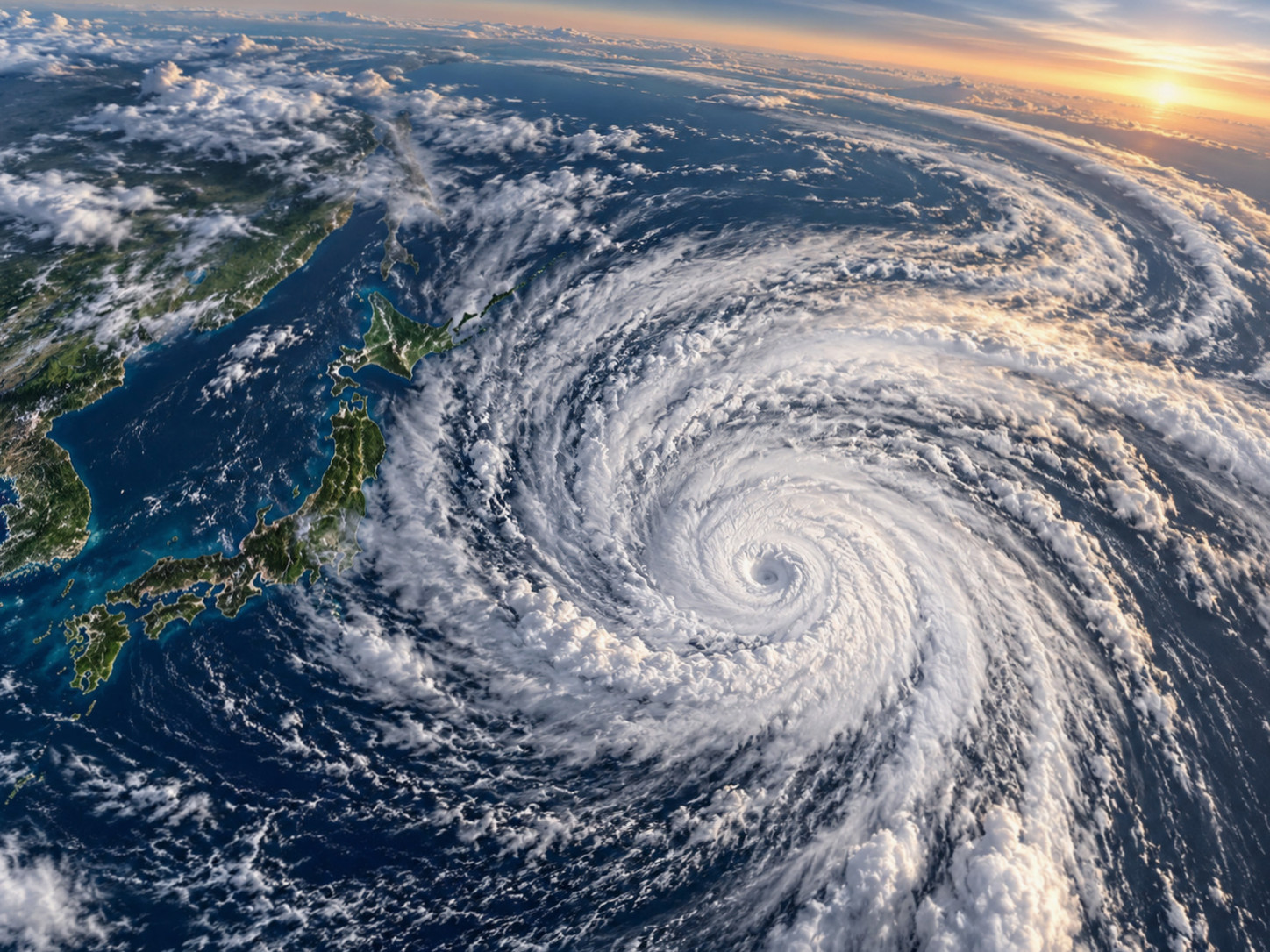 Map of the predicted path of Typhoon Choiwan as it passes the waters south of Japan and moves northeast.