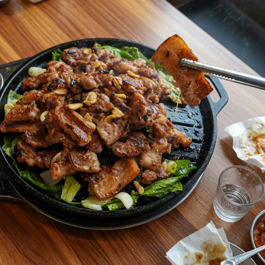 一段电视画面显示，喜剧演员金俊贤分享了他服用减肥药后食欲发生变化的个人经历。